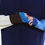 Color blocking  relax knit dress
