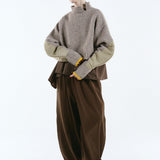 Asymmetry hem knit tops | 11月上旬お届け