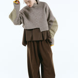 Asymmetry hem knit tops | 11月上旬お届け