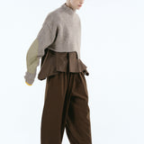 Asymmetry hem knit tops | 11月上旬お届け