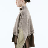 Asymmetry hem knit tops | 11月上旬お届け