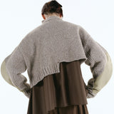 Asymmetry hem knit tops | 11月上旬お届け