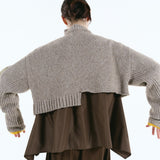 Asymmetry hem knit tops | 11月上旬お届け