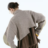 Asymmetry hem knit tops | 11月上旬お届け