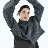 Asymmetry hem knit tops | 11月上旬お届け