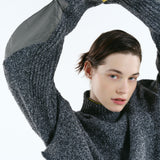 Asymmetry hem knit tops | 11月上旬お届け
