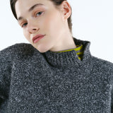 Asymmetry hem knit tops | 11月上旬お届け