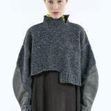 Asymmetry hem knit tops | 11月上旬お届け