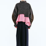 Asymmetry hem knit tops | 11月上旬お届け