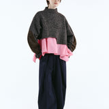 Asymmetry hem knit tops | 11月上旬お届け