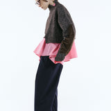 Asymmetry hem knit tops | 11月上旬お届け