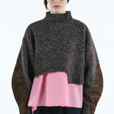 Asymmetry hem knit tops | 11月上旬お届け